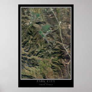 Park City Utah Satellite Poster Map