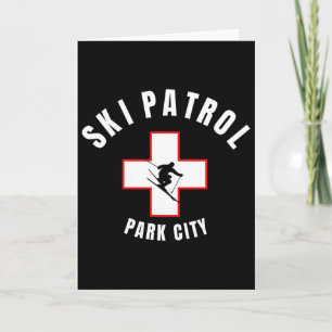 Park City Utah Ski Patrol  Card
