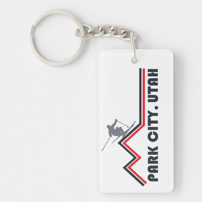 Park city Utah ski resort Key Ring (Front)