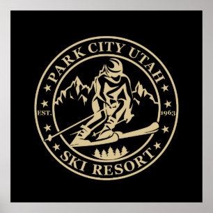 Park city Utah ski resort Poster