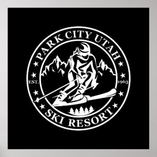 Park city Utah ski resort Poster