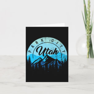 Park City Utah Ski Skiing Snowboarding Skier Snow Card