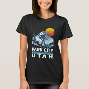 Park City Utah Ski Winter Sports Mountains Ski Ski T-Shirt