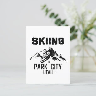 Park City Utah skiing Postcard