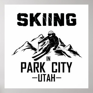 Park City Utah skiing Poster