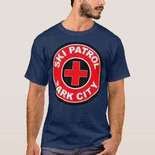 PARK CITY UTAH Skiing Ski Patrol Mountain Art T-Shirt