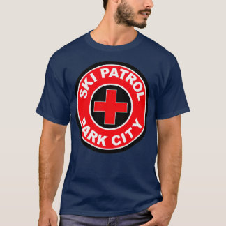 PARK CITY UTAH Skiing Ski Patrol Mountain Art T-Shirt