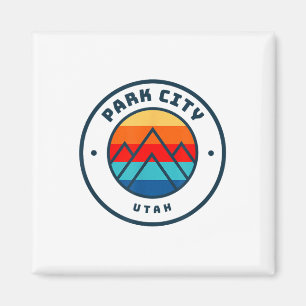 Park City Utah Skiing Snowboarding Ski Family Trip Magnet