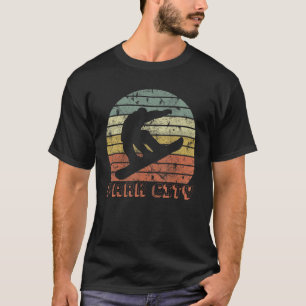Park City Utah Snowboard Retro Sunset Vintage 1 T-Shirt