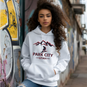 Park city Utah snowboarding Hoodie