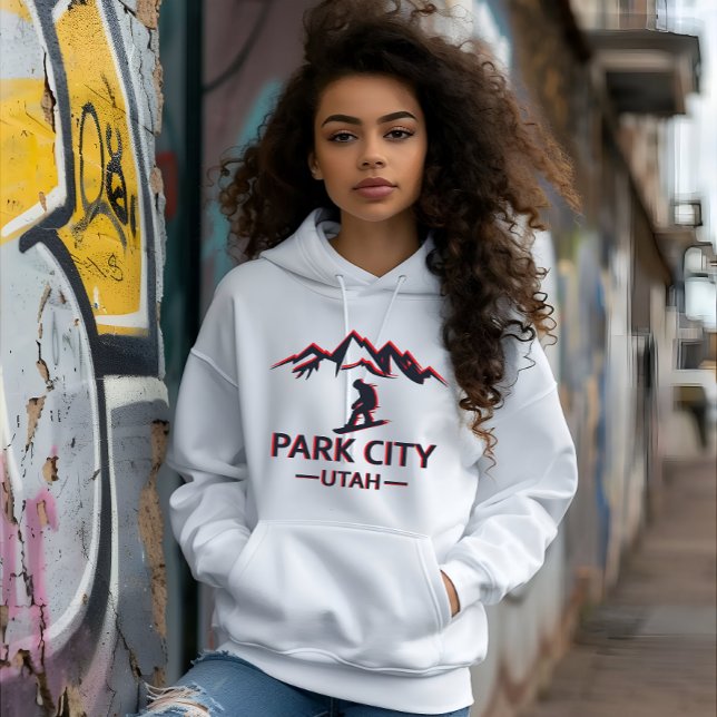 Park city Utah snowboarding Hoodie (Creator Uploaded)
