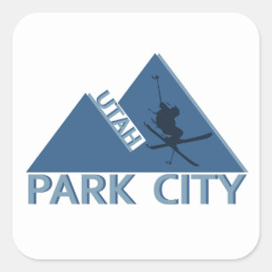 Park city Utah Square Sticker