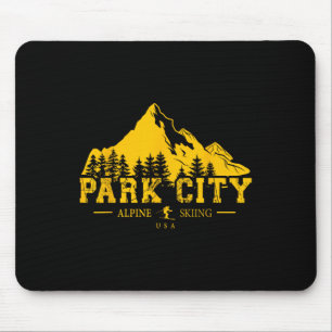 Park City Utah Usa Ski Resort Alpine Skiing Souven Mouse Pad