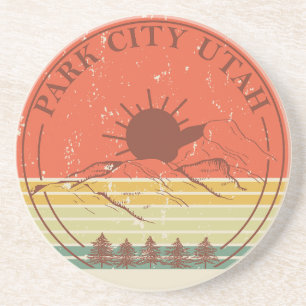 Park city Utah vintage Coaster
