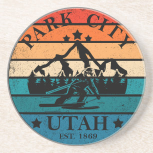 Park city Utah vintage Coaster
