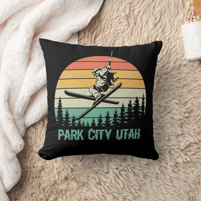Park city Utah vintage Cushion (Blanket)