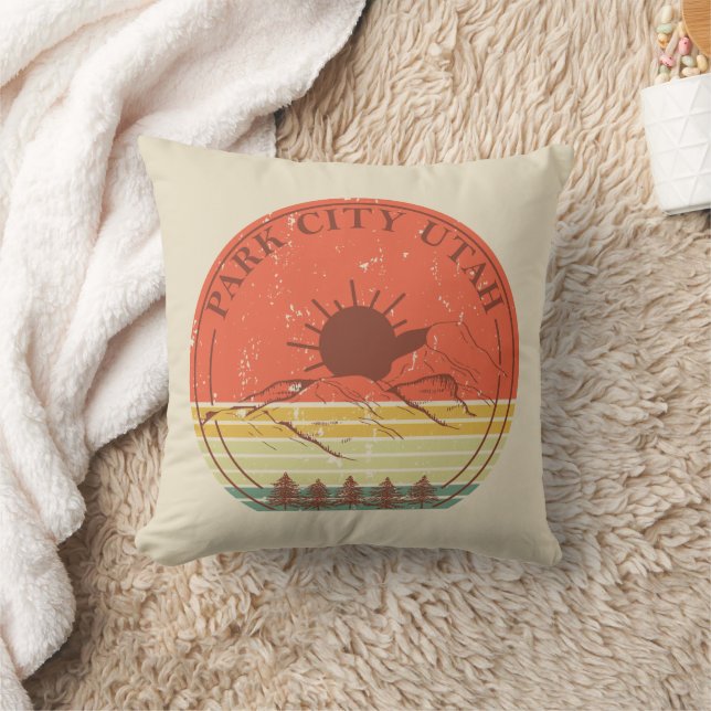 Park city Utah vintage Cushion (Blanket)