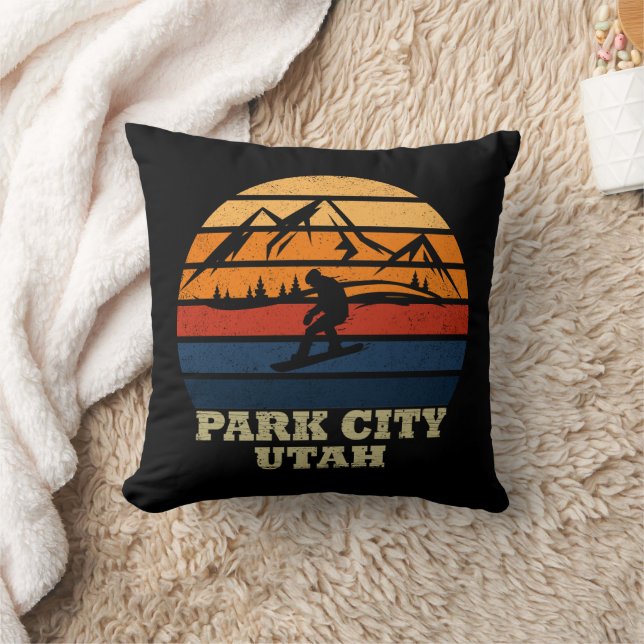 Park city Utah vintage Cushion (Blanket)