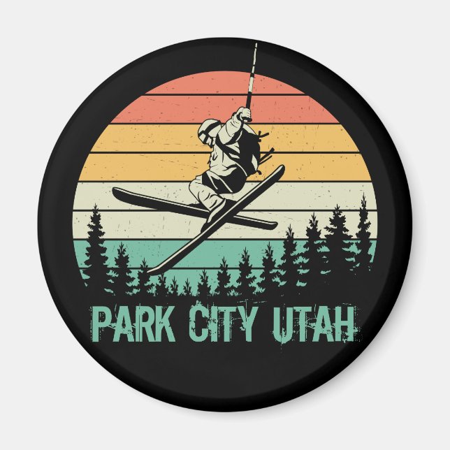 Park city Utah vintage Magnet (Front)
