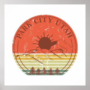 Park city Utah vintage Poster