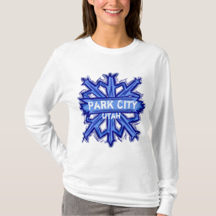 Park City Utah winter snowflake hoodie T-Shirt