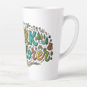 Park Explorer – Adventure Nature T-Shirt Latte Mug