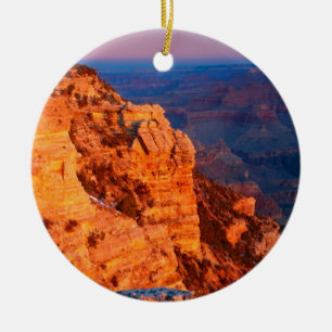 Park Grand Canyon At Sunrise Mather Point Ceramic Ornament