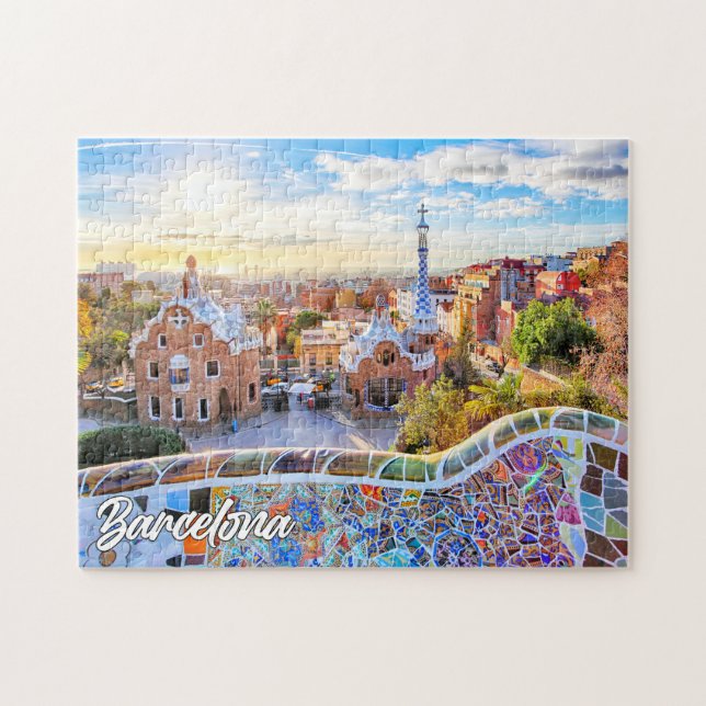 Park Guell, Barcelona, Spain Jigsaw Puzzle (Horizontal)