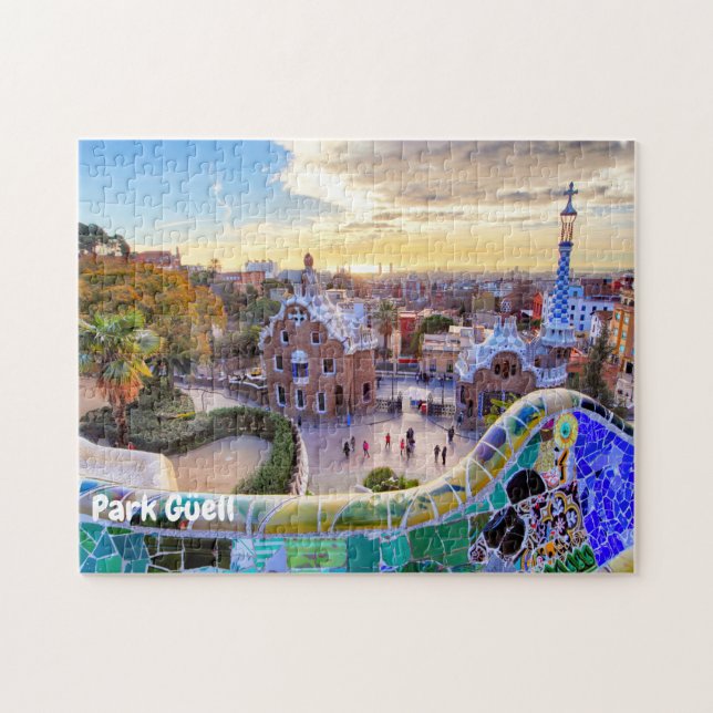 Park Güell, Barcelona, Spain  Jigsaw Puzzle (Horizontal)