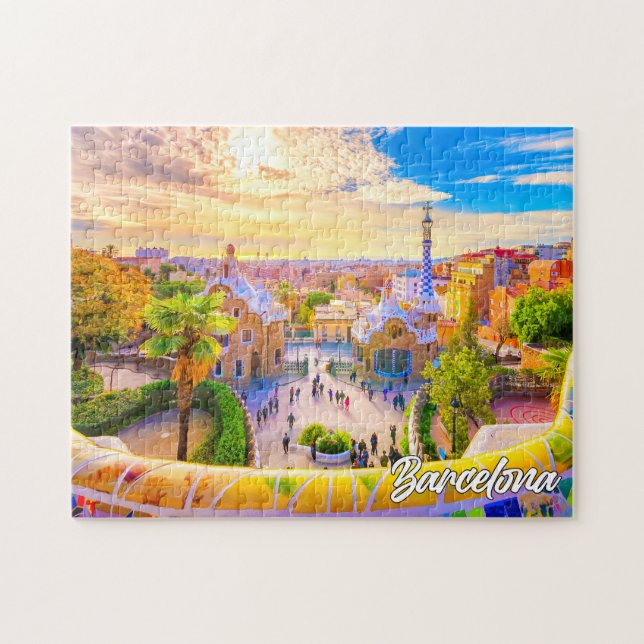 Park Guell, Barcelona, Spain Jigsaw Puzzle (Horizontal)