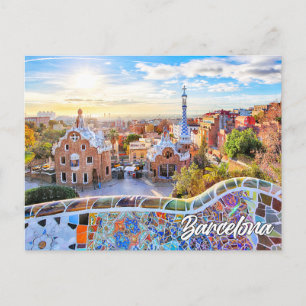 Park Guell, Barcelona, Spain Postcard