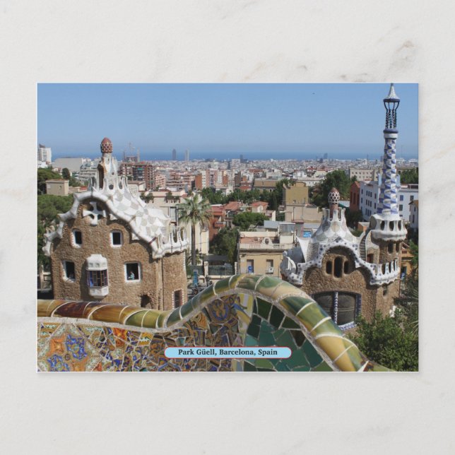Park Güell, Barcelona, Spain Postcard (Front)