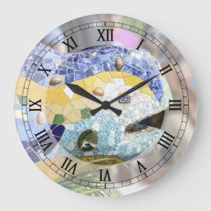 Park Guell dragon Wall Clock