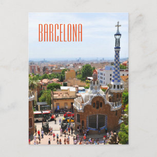 Park Guell in Barcelona, Spain Postcard