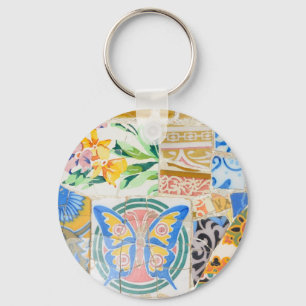 Park Guell mosaics Keychain