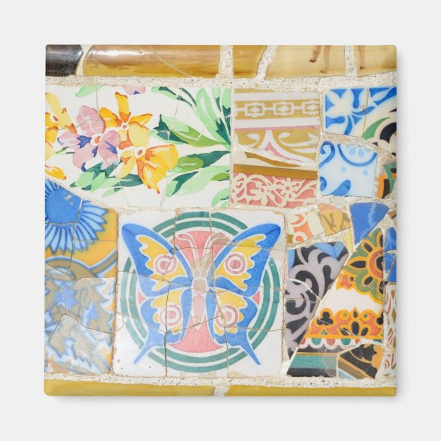 Park Guell mosaics Magnet (Front)