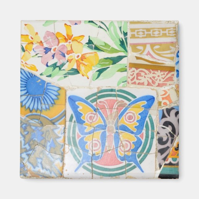 Park Guell mosaics Magnet (Front)