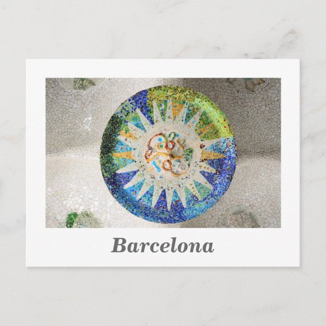 Park Guell mosaics Postcard (Front)
