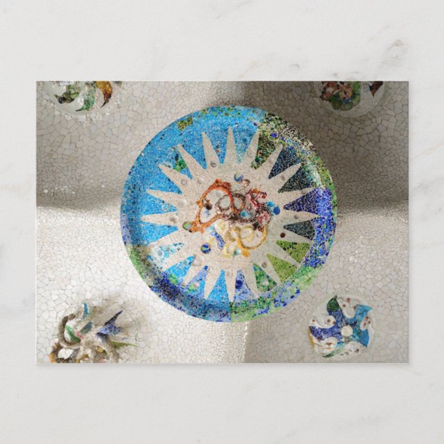 Park Guell mosaics Postcard (Front)