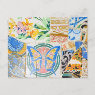 Park Guell mosaics Postcard