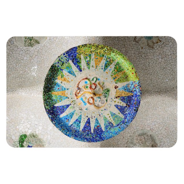 Park Guell mosaics Premium Magnet (Horizontal)