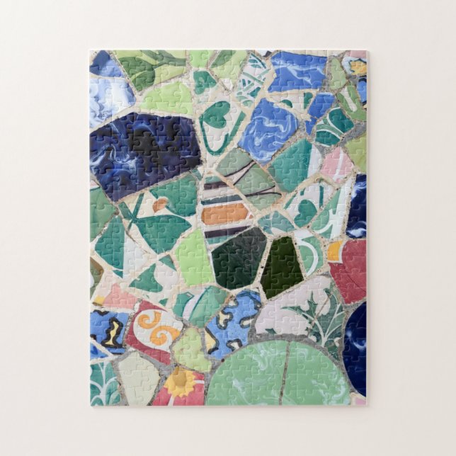 Park Guell mosaics puzzle (Vertical)