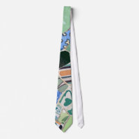 Park Guell mosaics Tie