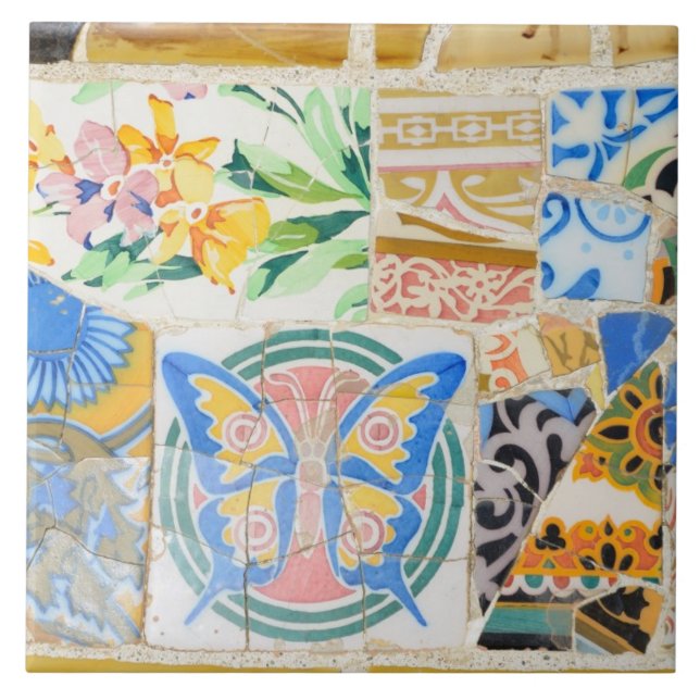 Park Guell mosaics tile (Front)