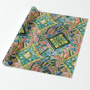 Park Guell mosaics Wrapping Paper