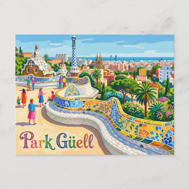 Park Güell Spain Postcard (Front)