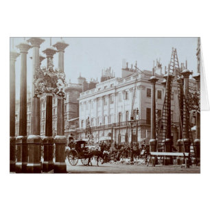 Park Lane being decorated for Queen Victoria's Dia