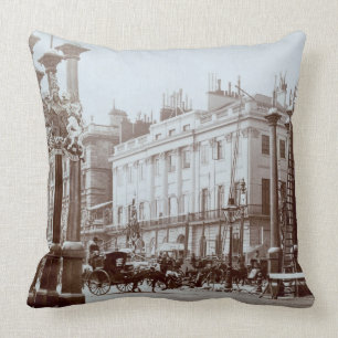 Park Lane being decorated for Queen Victoria's Dia Cushion