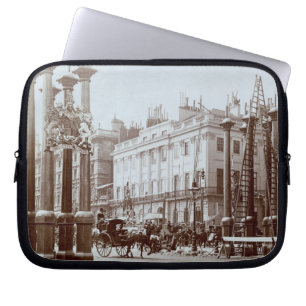 Park Lane being decorated for Queen Victoria's Dia Laptop Sleeve