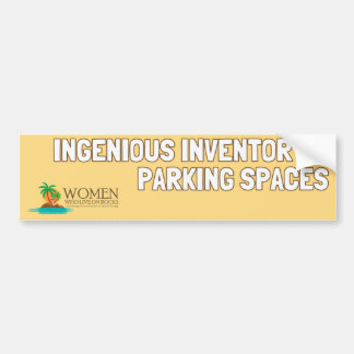 Park Like An Islander Bumper Sticker (yellow)